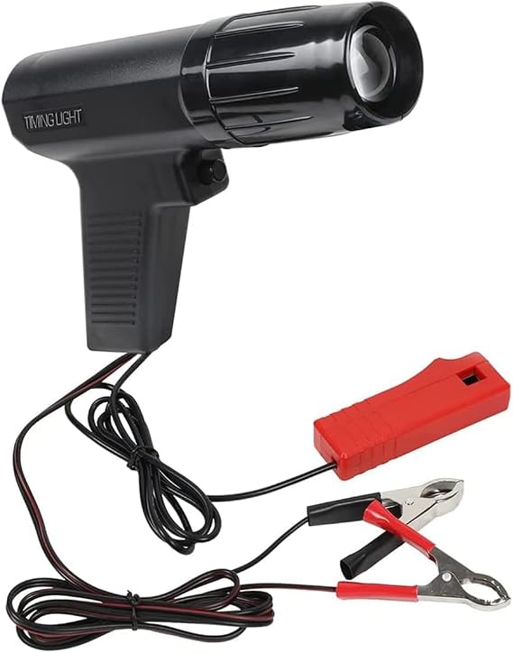 Timing Light Automotive 12V Engine Inductive Ignition Timing Light Gun Strong Flash Timing Lights for 2&4 Stroke Petrol Engine with 10FT Test Lead,Reverse Polarity Protection for Car Motorcycle Marine