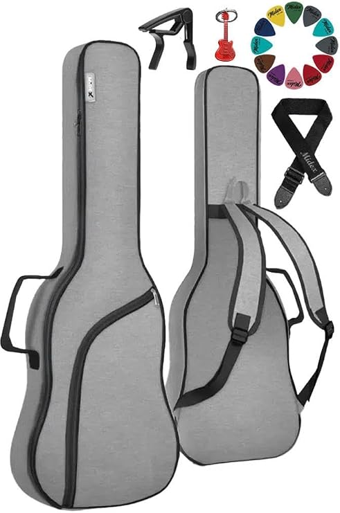 Midex CS-39PAK Classic Guitar Case Gigbag Soft Case Case Waterproof (Hanger Capo Pena)