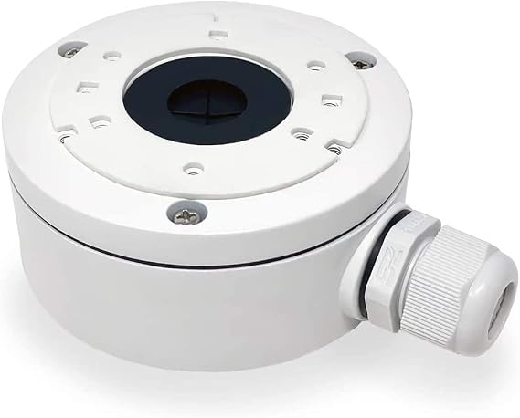 DS-1280ZJ-XS CBXS Junction Box Deep Back Base Compatible with Hik IP Dome (Fixed Mini Bullet) Camera, White, Pack of 1