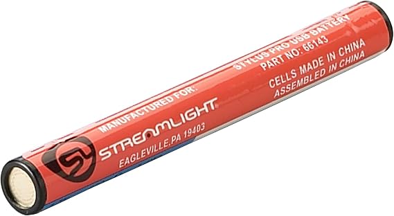Streamlight 66143 Stylus Pro Battery | Rechargeable capable replacement battery; Official Streamlight power for Stylus Pro series; restores full runtime
