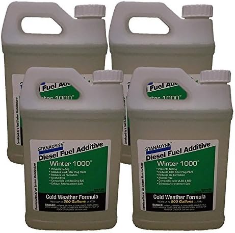 Stanadyne Winter 1000 | 4 Pack of 1/2 Gallon Jugs | Treats 2000 Gal of Diesel Fuel | Part # 45697