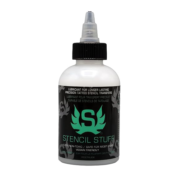 Stencil Stuff Tattoo Stencil Transfer Gel 4oz Tattoo Stencil Transfer Solution Vegan-Friendly Stencil Gel Fast-Drying and Long-Lasting Clean and Easy Application