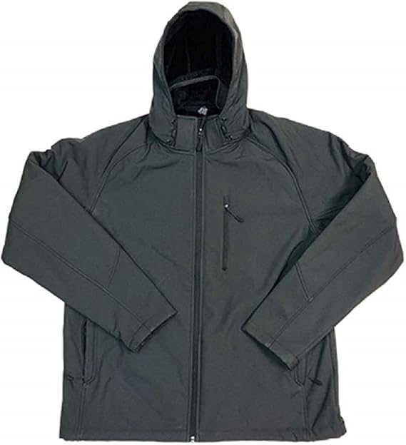 Kirkland Signature Men's Sherpa Lined Softshell Detachable Hood (L, Magnet)