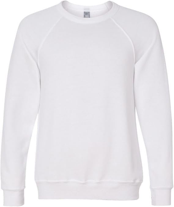 BELLA+CANVAS - Unisex Sponge Fleece Raglan Crewneck Sweatshirt - 3901 - Natural - S