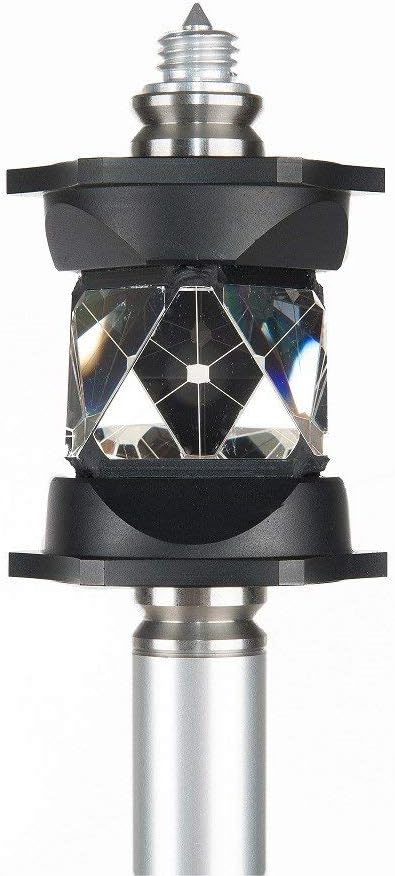 AdirPro 720-15 ATP1/ATP2 360 Prism - With Six Precision-Machined Corner Cubes Compatible with Most Robotic Stations - Ideal for Surveying Tasks and More