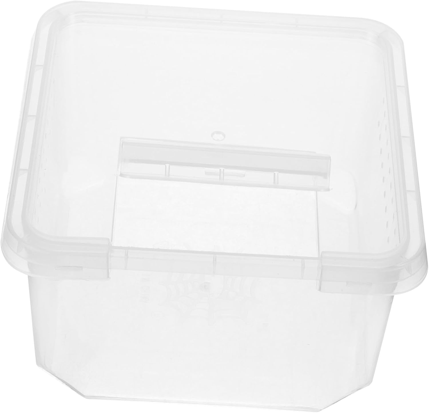 Luxshiny Clear Reptile Feeding Enclosure Habitat Incubator Tarantula Breeding Case Abrasion Resistant Plastic Breeding Box for Large Terrariums