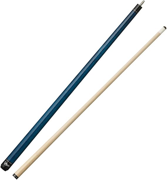Viper Elite Unwrapped Cobalt Blue Billiard Cue, 21 Ounce