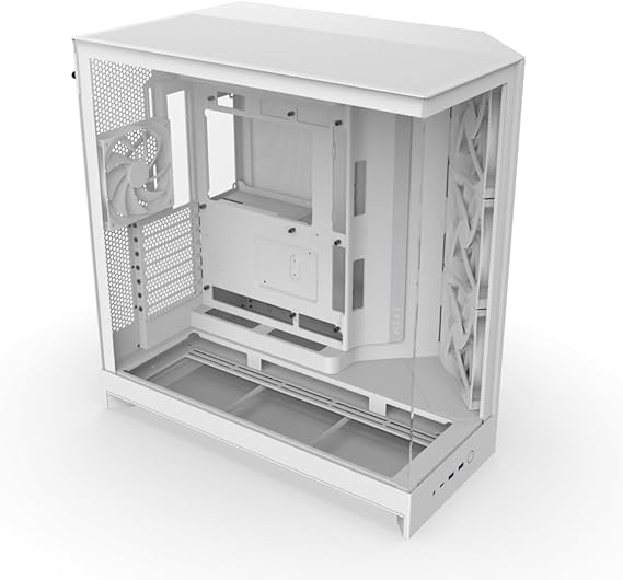NZXT H9 Flow Dual Chamber ATX PC Case - White