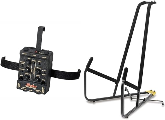 Shadow RB-PRO Upright Bass Pickup & Preamp Bundle with Hercules Double Bass Stand
