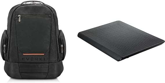 Everki ContemPRO 117 Large Spacious 18.4-Inch Gaming or Workstation Laptop Backpack & Targus Portable Chill Mat HD3 Gaming with 3 Ultra-Quiet Fans and Integrated Airflow Ventilation