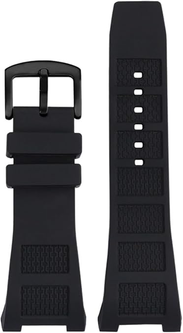 Silicone Rubber Watch Band for IWC Ingenieur Strap for Men 30 * 16mm IW323601 IW323608 Waterproof Watch Strap Bracelets Pin Buckle