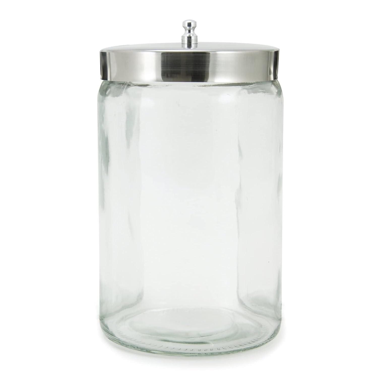 McKesson Sundry Glass Jar, Stainless Steel Lid, Unlabeled, 4 14 in x 7 in, 1 Count