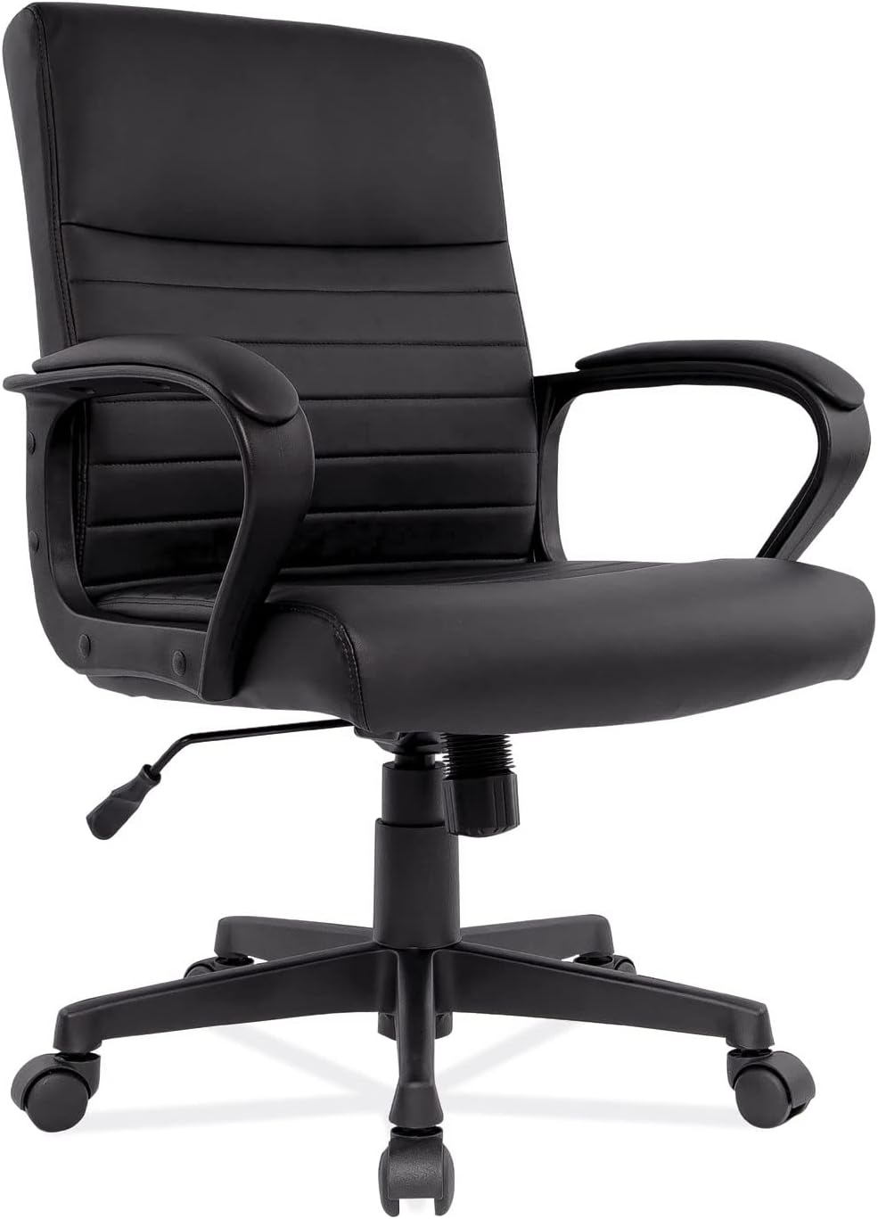 Alera Alera Breich Series Manager Chair, Supports Up to 275 lbs, 16.73 to 20.39 Seat Height, Black SeatBack, Black Base
