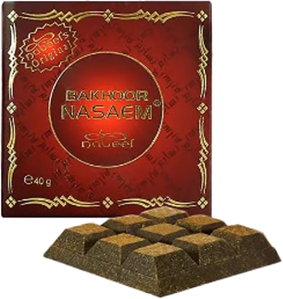 Nasaem (Incense) Men and Women (Unisex) 40 GM I Floral-Sandalwood-Woody Incense I Cedarwood, Guaiac Wood, Agarwood, Sandalwood, Patchouli, Nagarmotha I Signature Arabian Perfumery I by Nabeel Perfumes