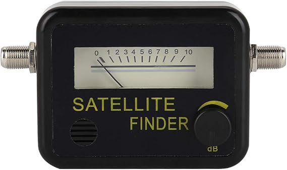 Satellite Finder, Satellite Dish Finder TV Reception Television Searching Strength Meter Satellite Locator Finder DC13-18V(Yellow Sat)