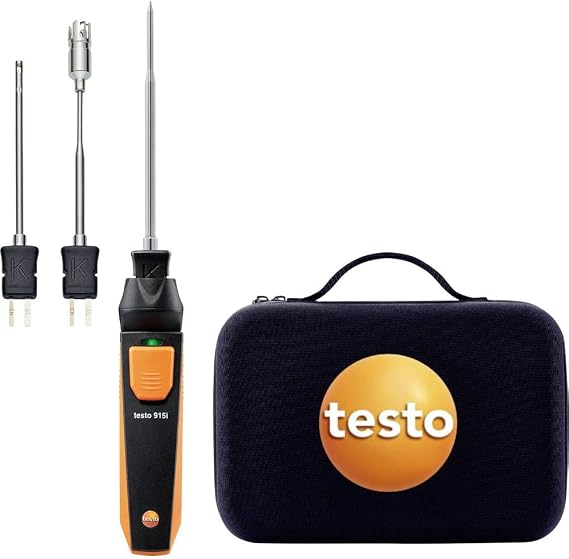 Testo 915i kit - Thermometer with 3 x temperature probes (TC Type K)