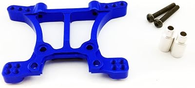Atomik RC Alloy Front Shock Tower, Blue fits the Traxxas 110 Slash 4X4 and Other Traxxas Models - Replaces Traxxas Part 6839
