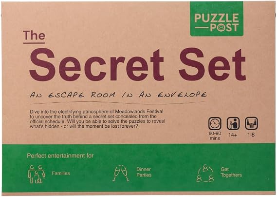 Unique Escape Room In An Envelope | Great For Groups - Families & Friends | Perfect For Games Night | Escape Room In A Box | Puzzle Mystery Game - The Secret Set