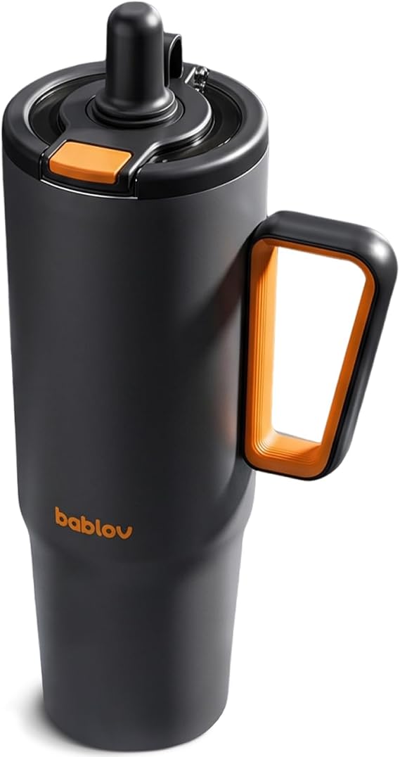 BABLOV 316L Stainless Steel Tumbler with Straw