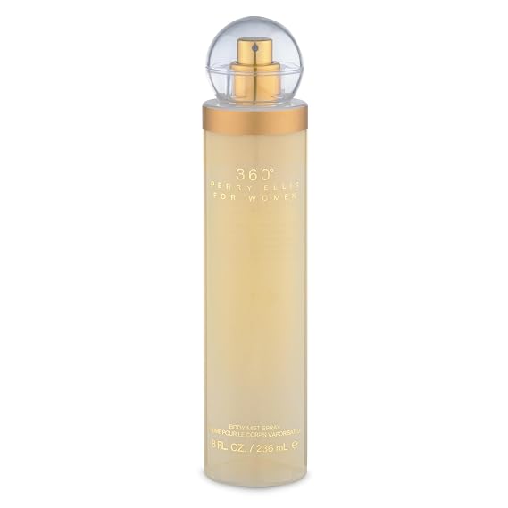 Perry Ellis 360 Body Spray for Women Fruity, Floral Body Mist, 8 Fl Oz