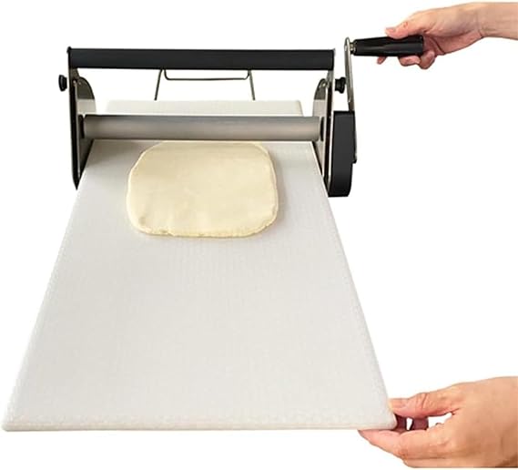Folding Dough Sheeter Machine Manual Dough Roller with Adjustable Thickness, Sheeter Boards for Pizza, Croissants, Pastry & Fondant Table Top Design,Rs101