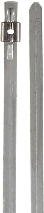 BAND-IT AS2219 Mini Tie-Lok 304 Stainless Steel Cable Ties, 7 in, 100 Count