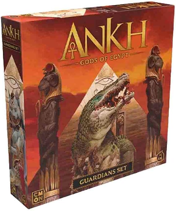 CMON Ankh Gods of Egypt Board Game Guardians Expansion | Ancient Egyptian Mythology Game | Strategy Game for Adults and Teens | Ages 14+ | 2-5 Players | Average Playtime 90 Minutes | Made by CMON