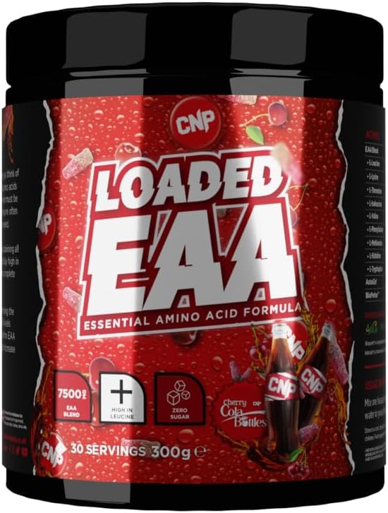 CNP Professional Loaded EAAs, Essential Amino Acids, BCAAs, Muscle Repair & Recovery Powder, 300g / 100g and 30/10 Servings, 12 Delicious Flavours (Cherry Cola, 300g)