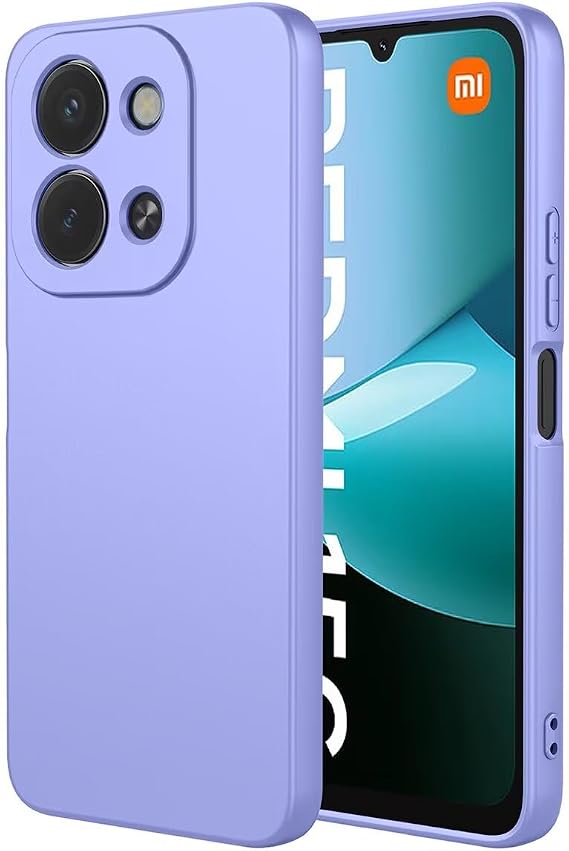 Case for Xiaomi Redmi 15C 5G/4G/POCO C85 Phone case,Silicone Soft Flexible Bumper Shockproof TPU Protective Cover-Purple