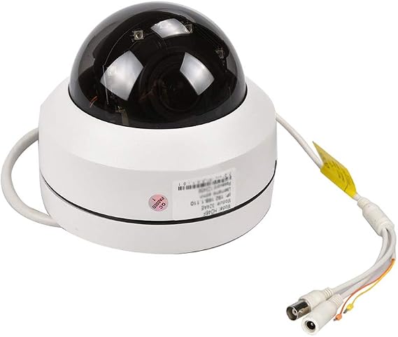 EVERSECU Mini PTZ Camera RS485 HD Analog 1080P 4X Zoom(2.8-12mm) 65ft IR Distance Outdoor High Speed Dome Camera IP66 Weatherproof Full Metal Vandalproof PTZ Camera