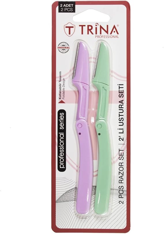 Trina Double Set Retractable Eyebrow Razor - 02