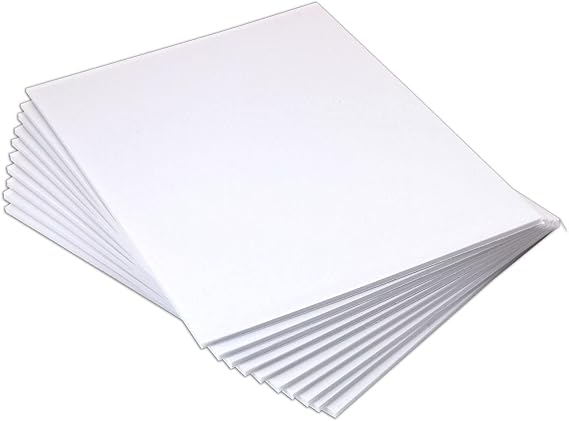 USI Heat-Activated Foam Boards, 8.50 x 11 Inches,0.1875 Inches Thick, White, 10-Pack