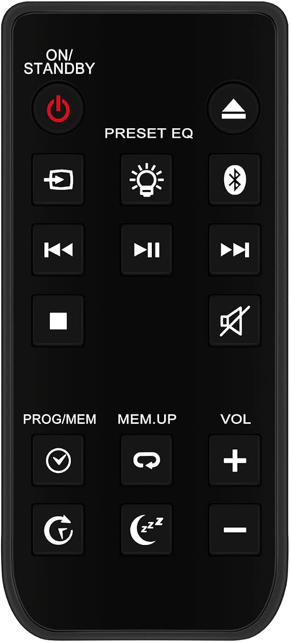 Allimity R7115S Replaced Remote Control Fit for Blackweb BWA17AA005 Bluetooth CD Player Stereo Audio System