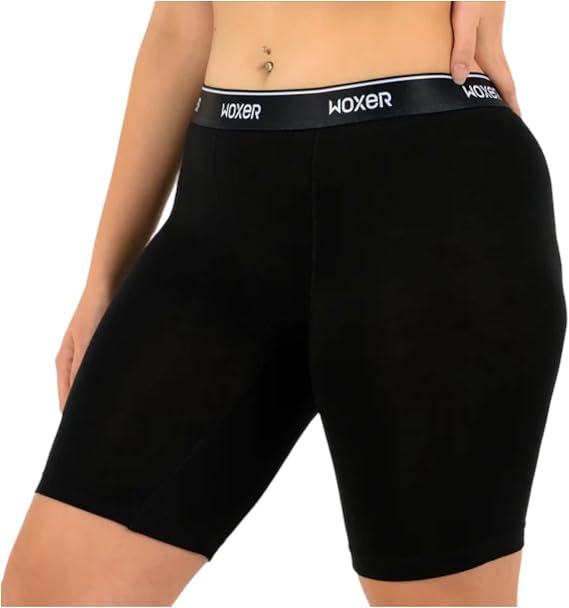 Woxer Womens Boxers - Biker 9" Boy Shorts Underwear for Women, Modal Boxer Briefs, Chafe Free, Womens Underwear