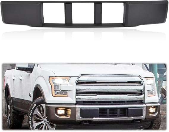 ALLGOOD Black Front Bumper Lower Grille Grill Trim Panel | Compatible with Ford F150 2015 2016 2017 Grill Trim