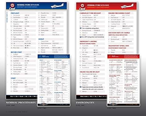 Cirrus SR22 G1-G2 Qref Checklist Card