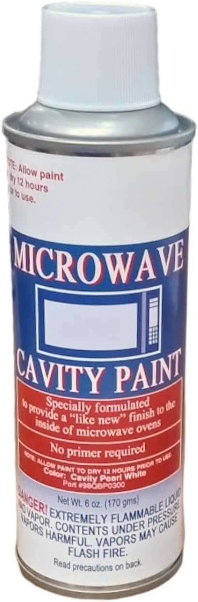 for Microwave Cavity Spray Paint Pearl, No Primer Required, White 6oz Can