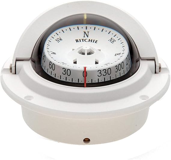 Ritchie Compass, Flush Mount, 3" Combi, White