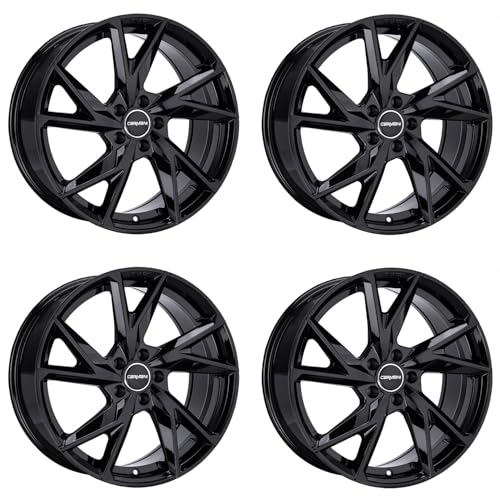 4x Carmani alloy rims 23 Rudi 8.5x19 ET30 5x112 black compatible with Audi A4 A5 A6 A7 A8 Q3 Q4 Q5 RS Q3 RS3 RS6