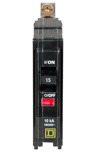 Square D QOB115 Bolt On Circuit Breaker 1P 15 Amp 120/240Vac/48Vdc