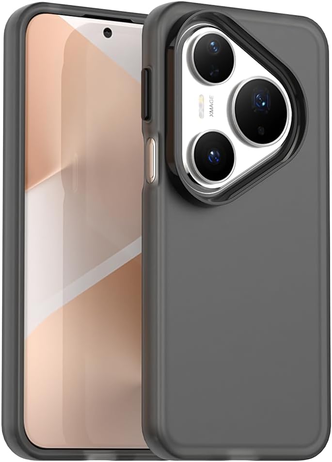 Smartphone Case, Compatible with Huawei Pura 80 Ultra Shock Resistant, Drop Prevention, Camera Protection, Soft TPU Smartphone Cover, Black
