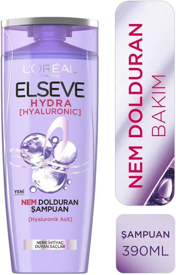 L'Oréal Paris Elseve Hydra (Hyaluronic) Moisture Filling Shampoo (390 ml)