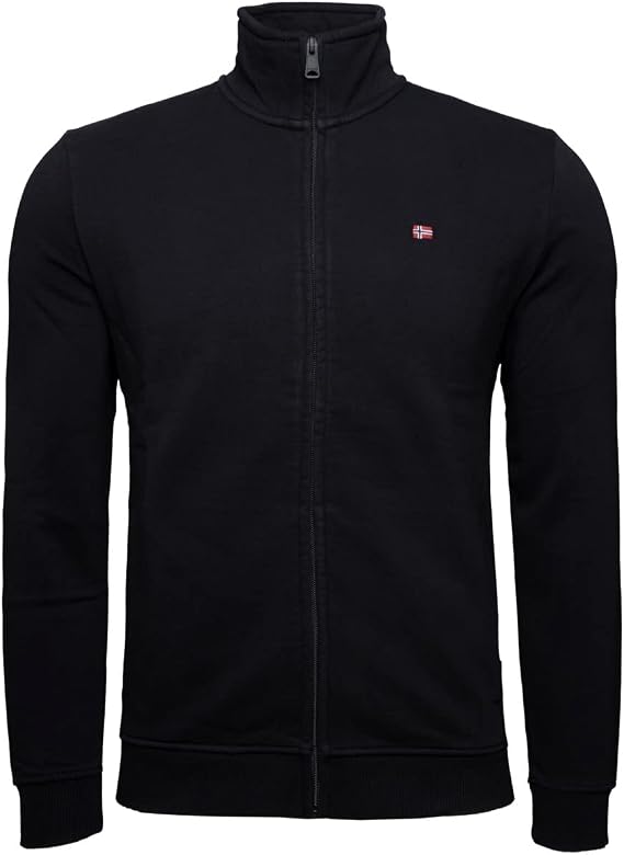 Napapijri Black Cotton Sweater - XXL, no-colour, no-size, No-colour, no-size