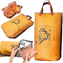 New England Stories BBQ Blanket for Resting Meat, 5-Layer Insulated Meat Resting Bag for Moisture Retention and Perfect BBQ, Wide Mouth with Handle Design for Large Brisket/Pork Shoulders/Turkeys