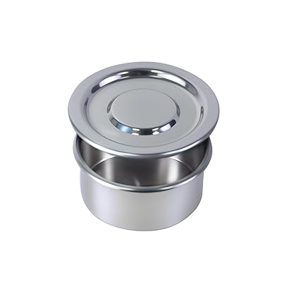 304 Stainless Steel Lab Sieves Pan with Lid, LVDALAB 2.4inch6CM Economy Standard Analysis Sample Test Sieves for Industrial Laboratory Homes