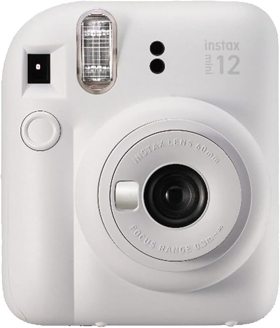 Instax Fujifilm Mini 12 Fotoğraf MakinesiAskıpil BEYAZ, Instax, Pembe