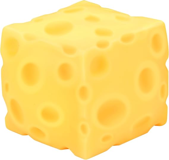 6cm Cheese Squishy Square Giant Cube Cheese Stress Ball Sensory Toy