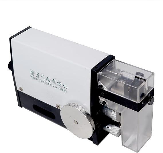 Air Driven Wire Stripping Machine, Wire Stripper Machine 0.03-2.5 mm2 (AWG32-AWG14), Small Portable Electronic Sheathed Cable Multi-core Quick Strip Wire Stripper, Wire Stripping Tool