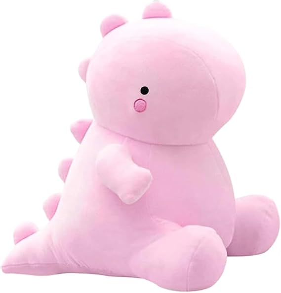 Pink Dinosaur Plush Figure, Soft Stuffed Dinosaur Decor Ornament, 25cm Decorative Plush for Bedroom & Living Space, Novelty Present for Celebration Occasions