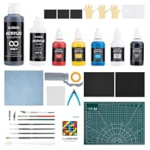 ELEGOO 3D Paint Kit, Multifunctional 3D Printing Models Painting Kit, All-in-One Miniatures Coloring Kit for 3D Printing Enthusiasts